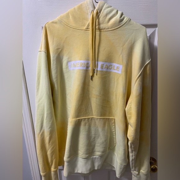 American Eagle Yellow Hoodie Size L - Picture 1 of 5
